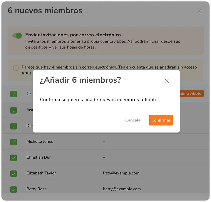 Confirm importing Quickbooks members